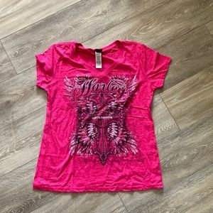 Ladies Harley Davidson shirt.